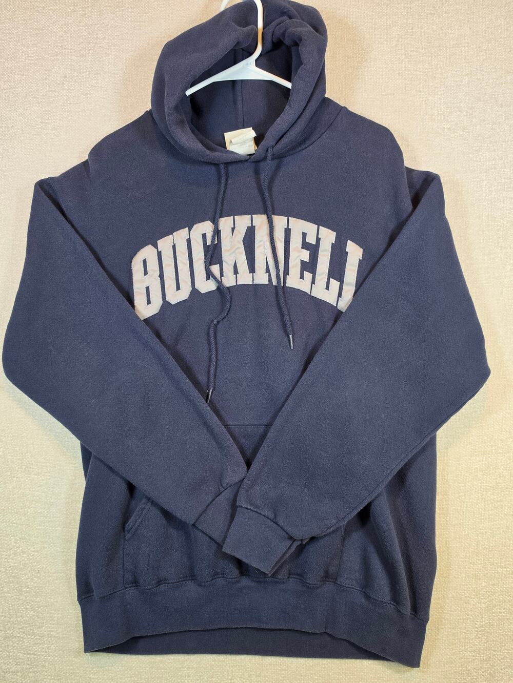 Vintage Bucknell Hoodie L Navy Blue Oarsman 913 Pullover Sweatshirt NCAA